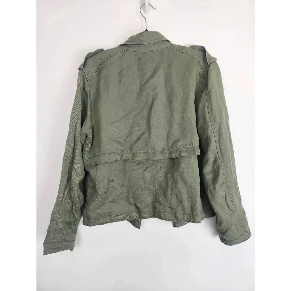 Rails Jacket Army Green Button Closure Size Mediu… - image 2
